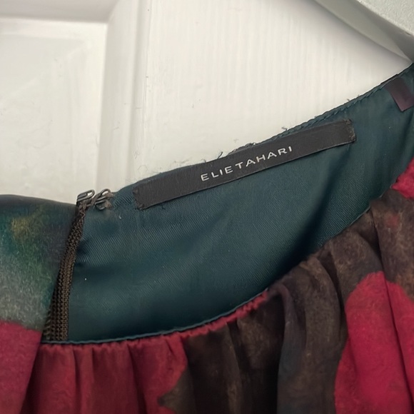 Elie Tahari silk and wool sheath dress with belt from 2010-2013 sz 8 - Picture 3 of 5